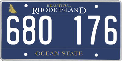 RI license plate 680176