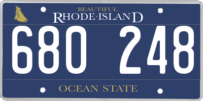 RI license plate 680248