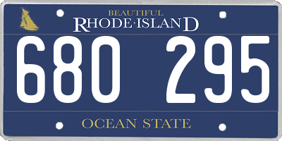 RI license plate 680295