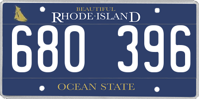 RI license plate 680396