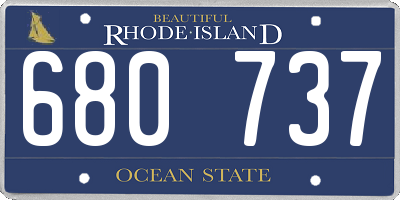 RI license plate 680737