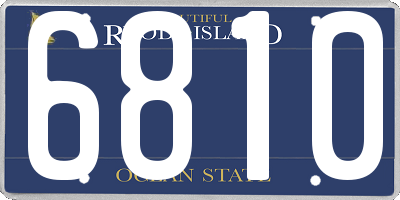RI license plate 6810