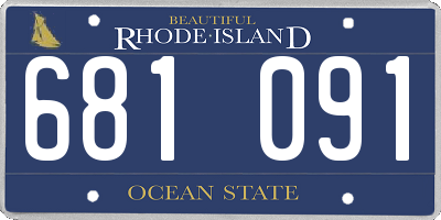 RI license plate 681091