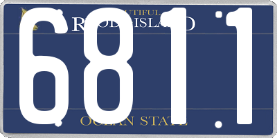 RI license plate 6811