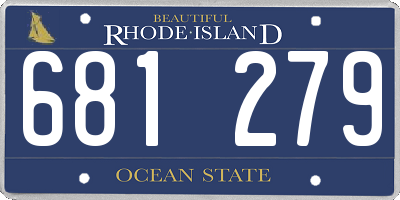 RI license plate 681279
