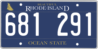RI license plate 681291