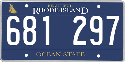 RI license plate 681297