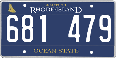 RI license plate 681479