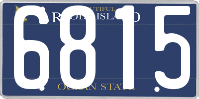 RI license plate 6815