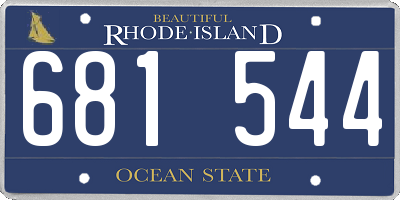 RI license plate 681544