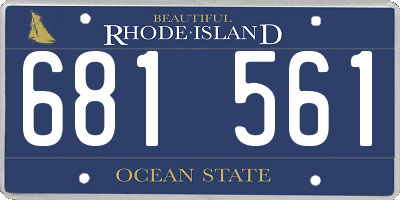 RI license plate 681561