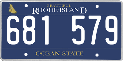 RI license plate 681579