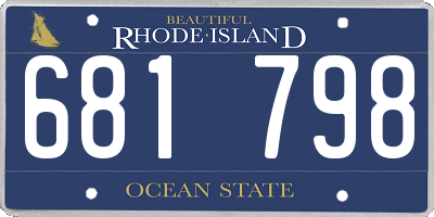 RI license plate 681798
