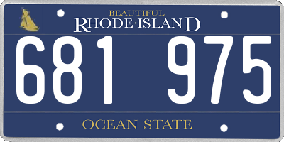 RI license plate 681975