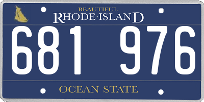 RI license plate 681976