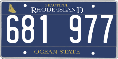 RI license plate 681977