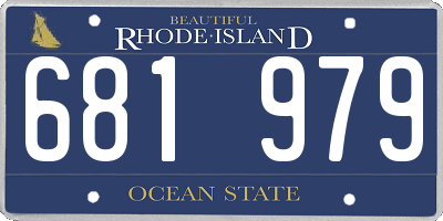 RI license plate 681979