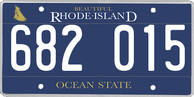 RI license plate 682015