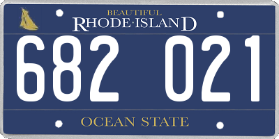 RI license plate 682021