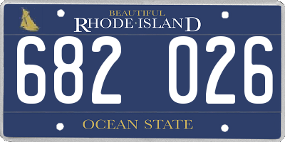 RI license plate 682026