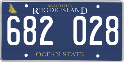 RI license plate 682028