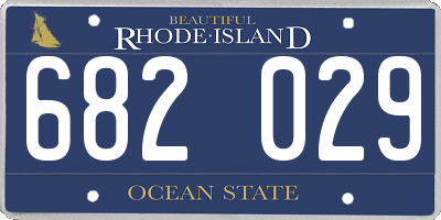 RI license plate 682029