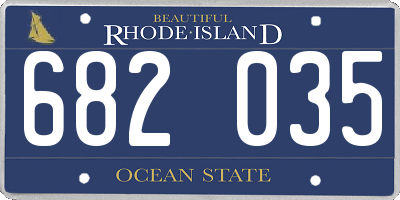 RI license plate 682035