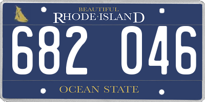 RI license plate 682046