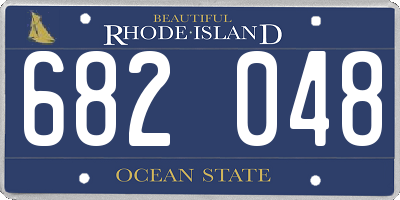 RI license plate 682048