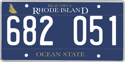 RI license plate 682051