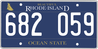RI license plate 682059
