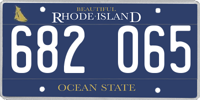 RI license plate 682065