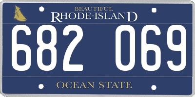 RI license plate 682069