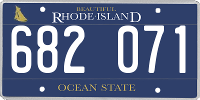 RI license plate 682071
