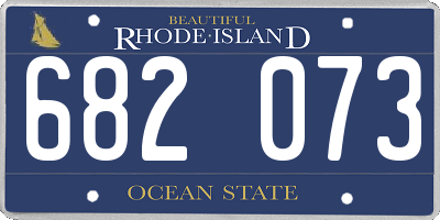 RI license plate 682073