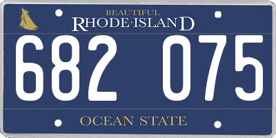 RI license plate 682075