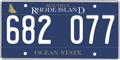 RI license plate 682077
