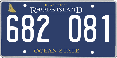RI license plate 682081