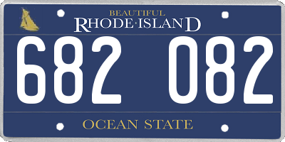 RI license plate 682082