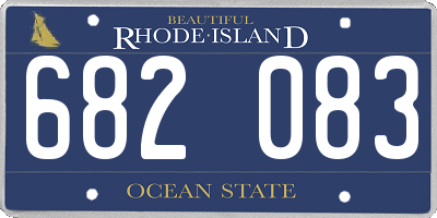 RI license plate 682083