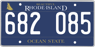 RI license plate 682085