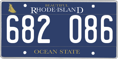 RI license plate 682086