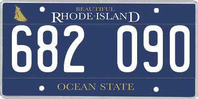 RI license plate 682090