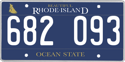 RI license plate 682093