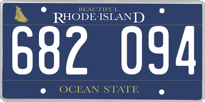 RI license plate 682094