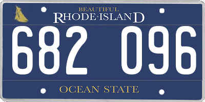 RI license plate 682096