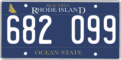 RI license plate 682099