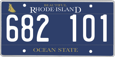 RI license plate 682101