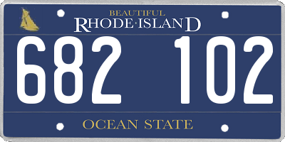 RI license plate 682102