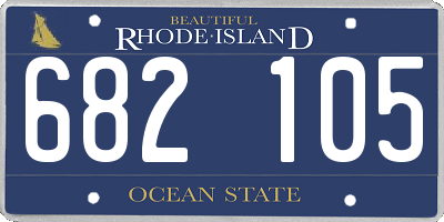 RI license plate 682105
